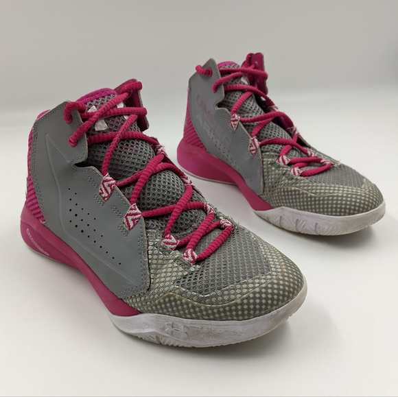 UNDER ARMOUR Torch Fade High Top Basketball Shoes Sz 8 - Picture 7 of 16